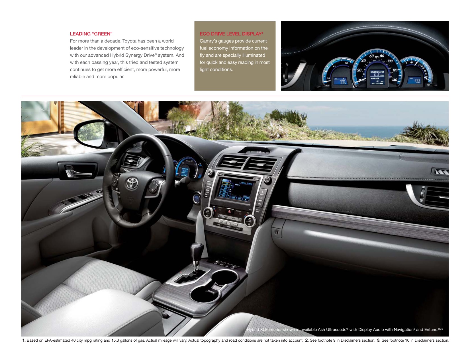 2012 Toyota Camry Brochure Page 10